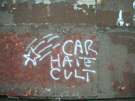 Dangerous gang graffiti