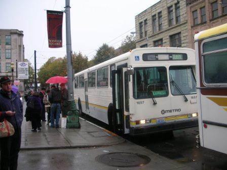 One of the tour buses