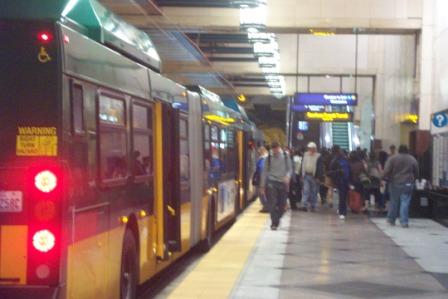 Inside the bus tunnel