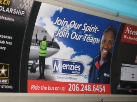 Menzies bus ad