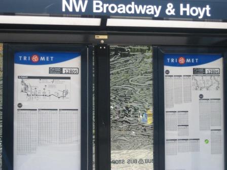 A Portland bus shelter