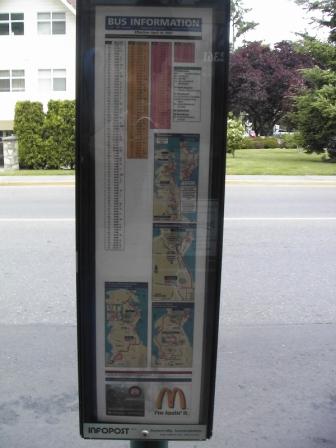 Bus-stop sign in Sidney