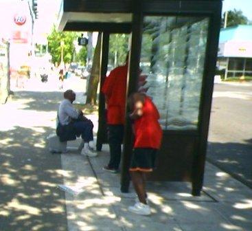 A TV that doubles as a bench