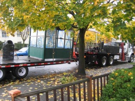 Bye bye, bus shelter!