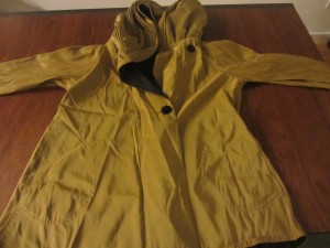 raincoat unfolded