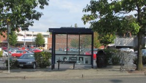 Bus stop memorial