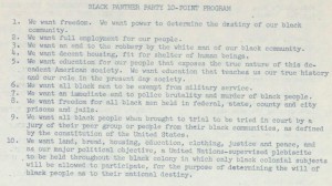 Black Panther Party 10-point program