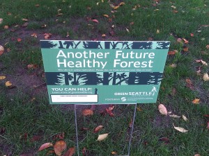 Green Seattle Partnership sign