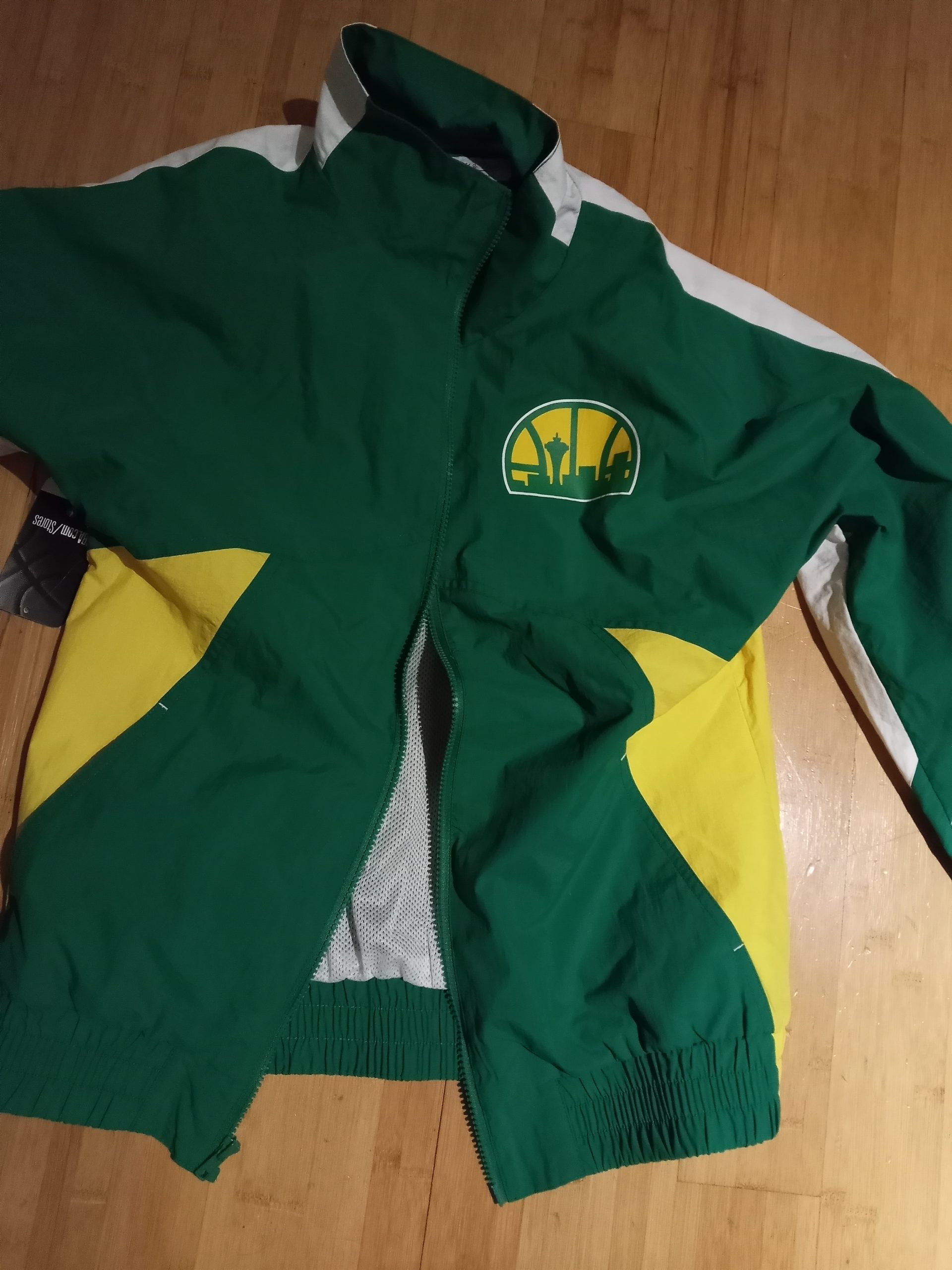 The Sonics jacket, on the day my brother gave it to me 